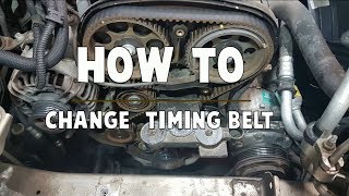 How to replace timing belt 18 16v Opel Vauxhall [upl. by Huang580]