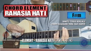 Chord Gitar  Element Rahasia Hati with Lyrics [upl. by Grati]