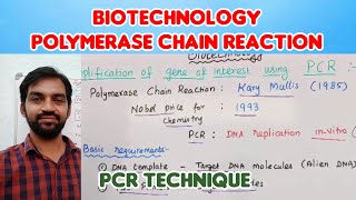 Polymerase chain reaction  PCR technique  Bilingual  Tamil  Senthilnathan [upl. by Ynaffad]