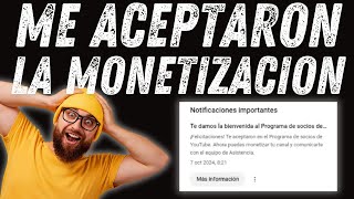 ME ACEPTARON LA MONETIZACION [upl. by Ahsinaj463]