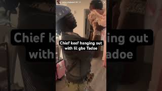 Chief keef meets baby gbe Tadoe shorts chiefkeef family gbe tadoe fyp foryou glo [upl. by Yebba604]