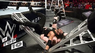 Extreme TLC Match moments WWE Top 10 Oct 21 2017 [upl. by Atonsah326]