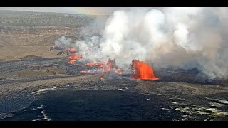 Kīlauea Volcano Hawaii Halemaʻumaʻu crater [upl. by Gredel]