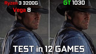 Ryzen 3 3200G Vega 8 vs GT 1030  Test in 12 Games [upl. by Gertrude933]