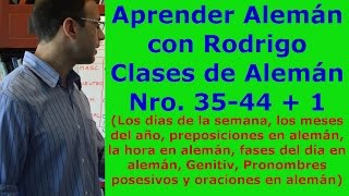 Aprender Aleman  Clases de aleman Nro 3644 y extra [upl. by Aileek]