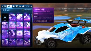 All Black Market Decals in Rocket League 2021 SHOWCASE [upl. by Aisan]