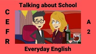 Past Simple and Past Continuous  ESL Conversation about School Memories [upl. by Bhatt898]