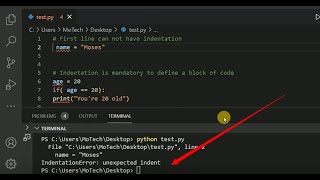 How to fix Python IndentationError unexpected indent [upl. by Edahsalof]