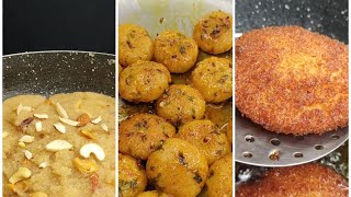 Best of september kitchenasmrhalwasweetsbreadpakorasoojipohabitespotatosnackbread kachori [upl. by Essam]