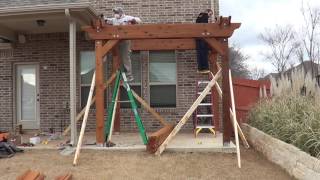 How to Build a Pergola  Part 2 InstallationAssembly [upl. by Jock]