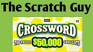 Crossword Scratch Ticket  Ontario Lottery Scratch Ticket [upl. by Ishmul450]