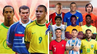 Ronaldo Ronaldinho Zidane vs Old and New Legends [upl. by Evars]