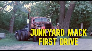 Resurrecting a 1963 Mack B81  FIRST DRIVE  Part 3 [upl. by Enilorak]