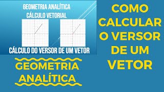 Geometria analitica cálculo vetorial como calcular o versor de um vetor [upl. by Ynnattirb]