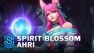 Spirit Blossom Ahri Wild Rift Skin Spotlight [upl. by Ailet]