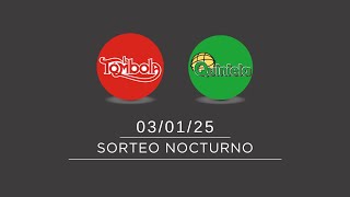 Sorteo Nocturno de Quiniela y Tómbola  03022025 [upl. by Rawlinson]