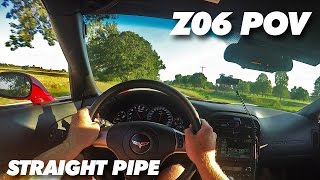 Z06 POV LOUD Straight Pipe Accelerations [upl. by Philbert292]