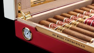 Cuban Cigar Romeo y Julieta Wide Churchill Travel Humidor Unboxing 1500 Value [upl. by Sand]