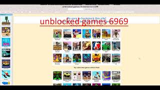 Unblocked Games 6969 For School [upl. by Netsirk578]