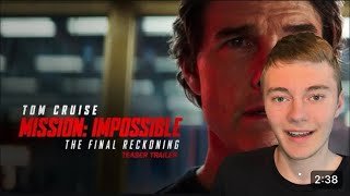 Mission Impossible  The Final Reckoning Trailer Reaction  2025 [upl. by Notned514]