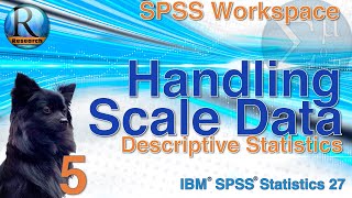 Descriptive Statistics for Scale Data in SPSS 27  Statistics with SPSS for Beginners 5 of 8 [upl. by Japha]