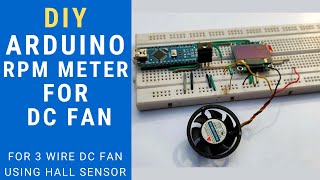 Arduino RPM measurement for DC fan using Hall effect sensor [upl. by Aleekahs165]