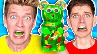 Mixing Every Sour Candy WORLDS SOUREST GIANT GUMMY Learn How To Make DIY Food Prank Challenge [upl. by Jarrow]