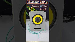 Diy Homemade Speaker Box😍 Part 3 shorts diy project speakerbox creatidoashishshorts [upl. by Gettings]