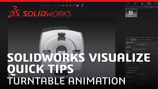 SOLIDWORKS Visualize Quick Tips  Turntable Animation [upl. by Mcnair808]