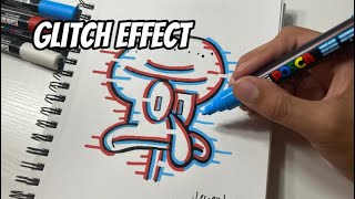 How To Draw The Glitch Effect Like a Pro Easy Tutorial [upl. by Allicirp]