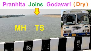 Sironcha to Mancherial  TSRTC MSRTC  Maharashtra to Telangana [upl. by Schaaff]