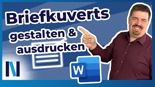 Word So beschriftest und druckst Du Briefkuverts super einfach [upl. by Christmas343]