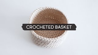 DIY Crocheted Basket [upl. by Joselyn]