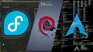 Fedora vs Debian and Arch Linux [upl. by Andris317]