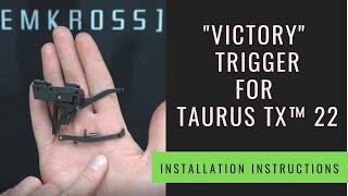 TANDEMKROSS  quotVictoryquot trigger for TaurusTX™ 22  Install Instructions [upl. by Lenahc]