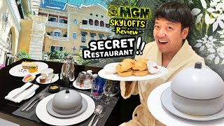 BEST HOTEL SUITES in Las Vegas MGM Grand SKY LOFTS Review ULTIMATE SECRET RESTAURANT 😲 [upl. by Perla166]