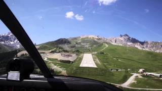 Courchevel airport landing HD [upl. by Atteuqal]