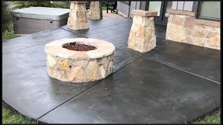 Solid Color Staining Concrete [upl. by Zetana]