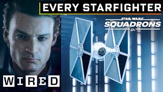 Every Starfighter From Star Wars Squadrons Explained  WIRED [upl. by Esinnej]