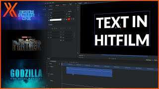 How to use TEXT in HitFilm [upl. by Enigroeg]