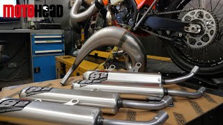 KTM 300 EXC TPI Power and performance upgrades with DEP exhaust systems [upl. by Canale]