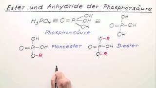 ESTER UND ANHYDRIDE DER PHOSPHORSÄURE  Chemie [upl. by Cloe]