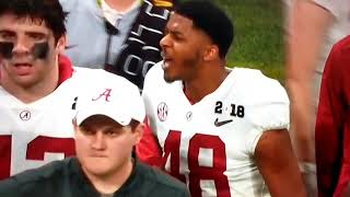 Alabama player on a rampage hits coach punches player [upl. by Baynebridge]