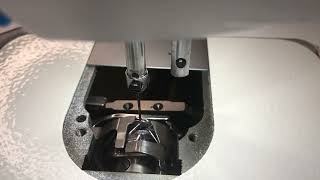 Basic Hook Timing on JACK Industrial Sewing Machine [upl. by Nnahgem]