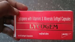 Lycopene with Vitaminsampminerals Softgelatin CapsuleLycopene maltimineralsLycogem softgel capsules [upl. by Rhines]