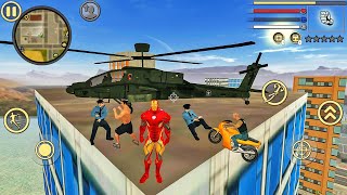 Iron Rope Hero Vice Town City Crime Simulator 4  Android Gameplay [upl. by Nicko]