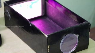 Making HD Film Projector using Smartphone amp Shoe Box at Home [upl. by Onibag]