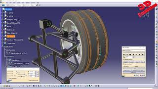 DMU Simulation of a Car Suspension [upl. by Aronson893]