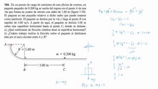 EJERCICIO Conservación de la Energía765 Sears [upl. by Hanfurd]