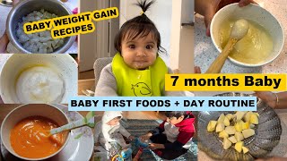 What My 7 Months Old Baby Eat in a Day67 Months Babys First Food  Baby Daily Routine [upl. by Gualtiero44]